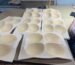 Manual brushing of silicone adhesive for adhesive bra production