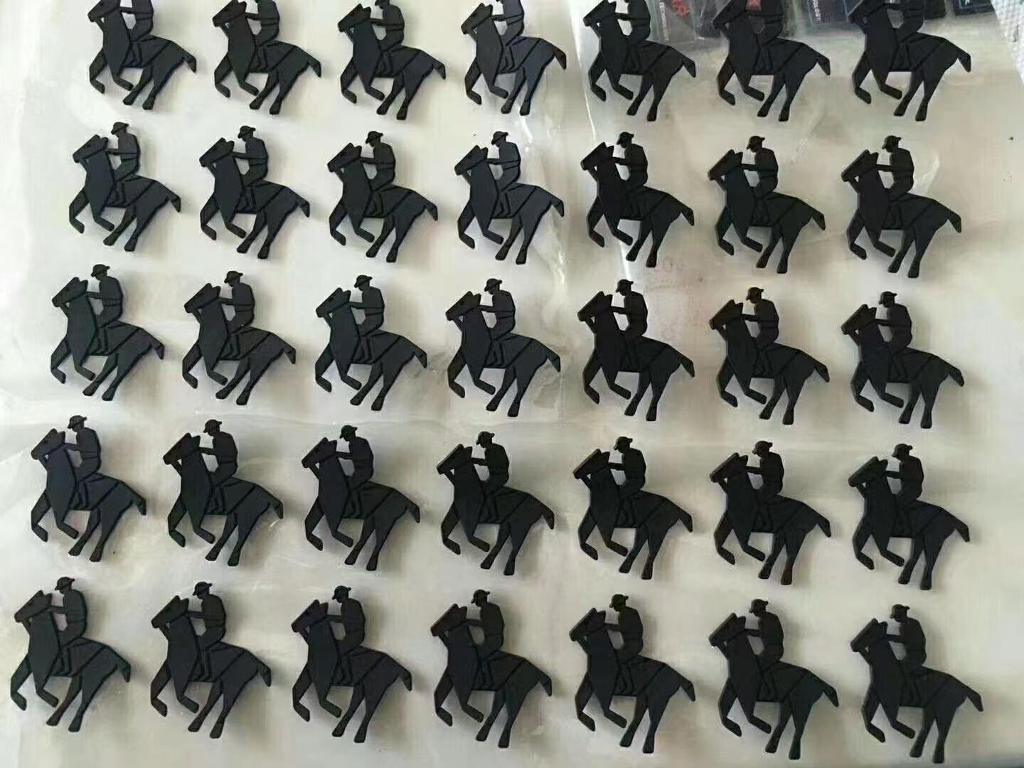 Soft 3D heat transfer logos made with liquid silicone for garment decoration