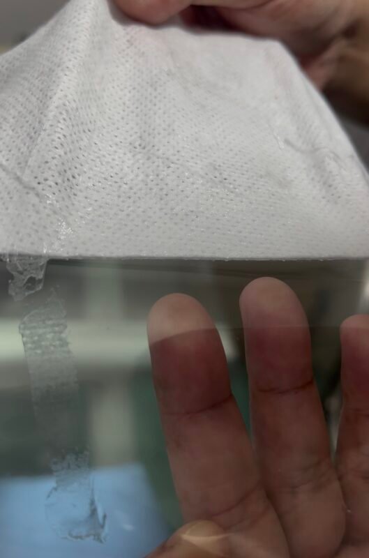 Medical dressing silicone adhesive transfer coating process